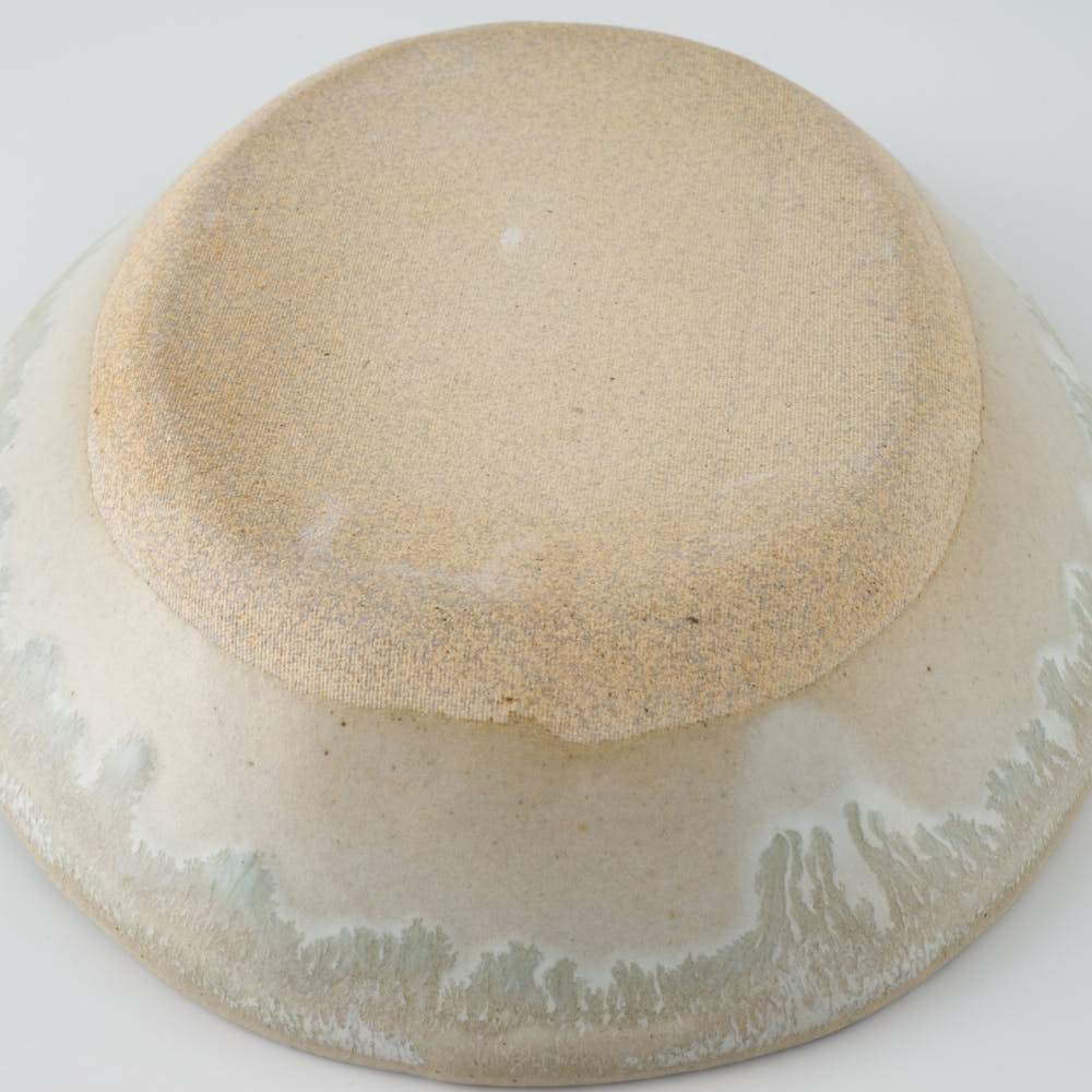 作家 村澤享 青マット釉楕円鉢 作家 村澤享 陶磁器作家もの