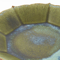 作家 村澤享 青銅釉稜花八角皿 作家 村澤享 陶磁器作家もの