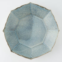 作家 村澤享 青マット釉稜花八角皿 作家 村澤享 陶磁器作家もの