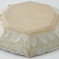 作家 村澤享 青マット釉稜花八角皿 作家 村澤享 陶磁器作家もの