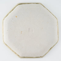 作家 小林哲生 八角皿 大 唐草 灰釉(白土) 作家 小林哲生 陶磁器作家もの