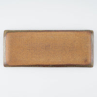 作家 小林哲生 灰釉市松文  長皿 作家 小林哲生 陶磁器作家もの