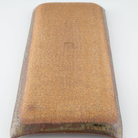 作家 小林哲生 灰釉市松文  長皿 作家 小林哲生 陶磁器作家もの