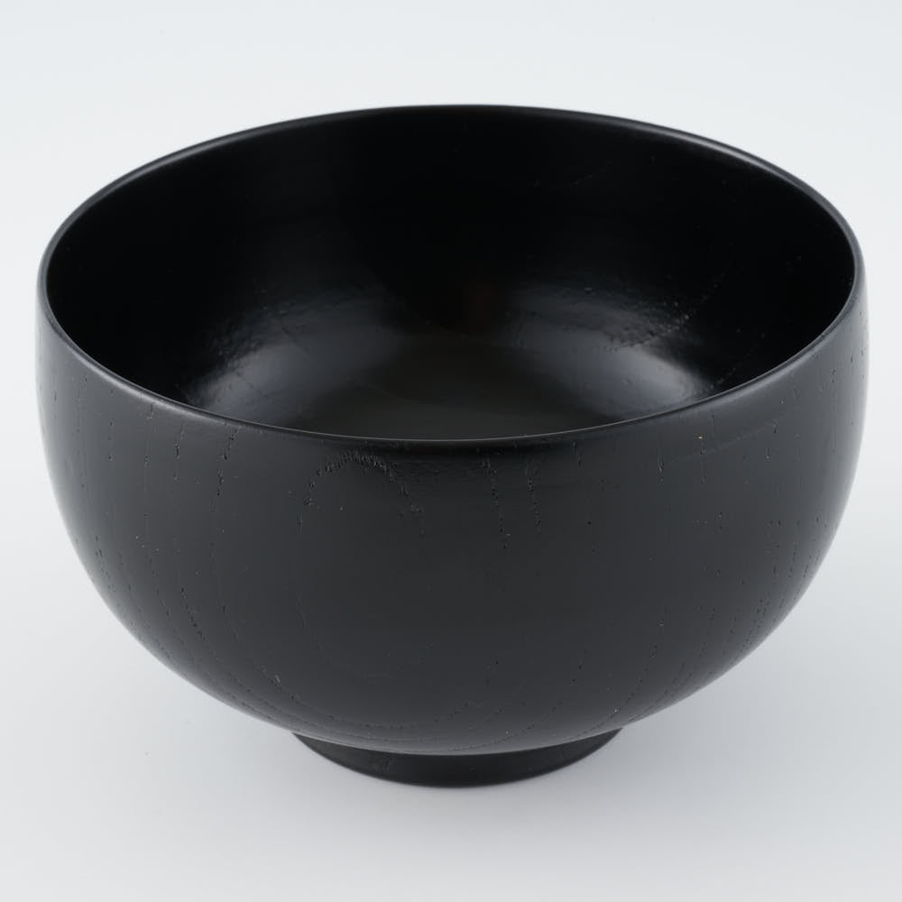 土直漆器 欅（けやき）布袋椀 黒 ¥4,950 大人の焼き物
