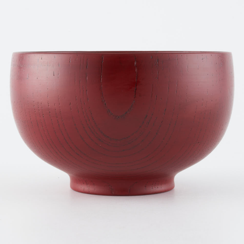 土直漆器 欅(けやき)布袋椀 朱 土直漆器 木工もの
