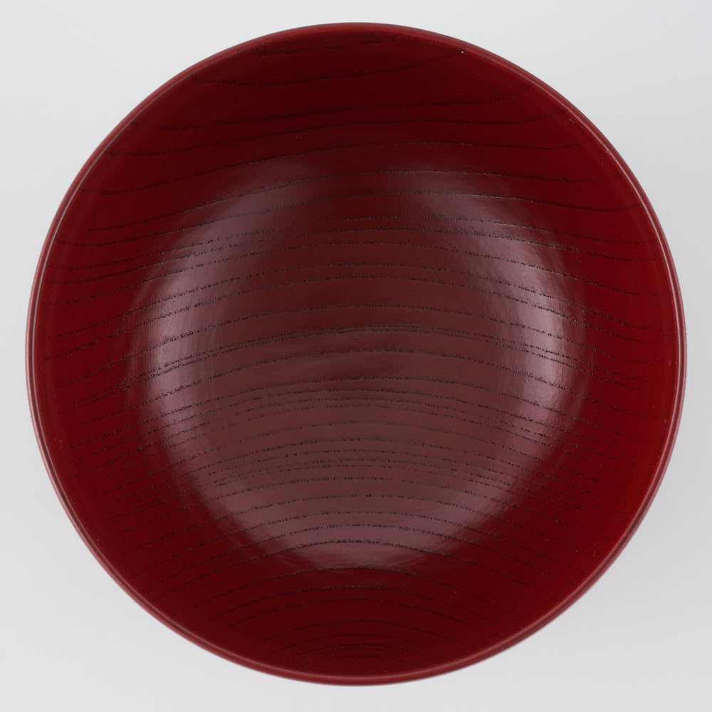 土直漆器 欅(けやき)布袋椀 朱 土直漆器 木工もの