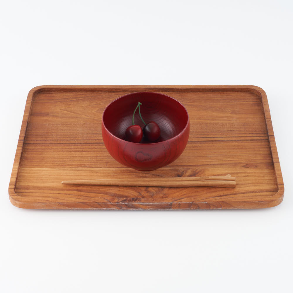 土直漆器 欅(けやき)布袋椀 朱 土直漆器 木工もの