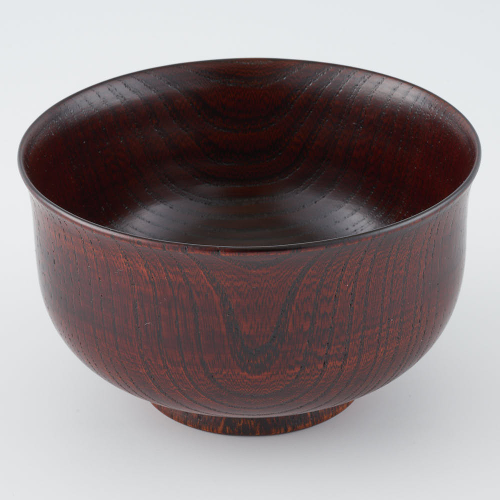 土直漆器 欅(けやき)羽反椀 溜 土直漆器 木工もの