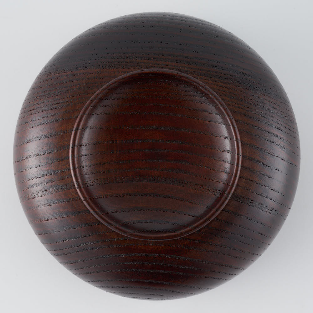 土直漆器 欅(けやき)羽反椀 溜 土直漆器 木工もの