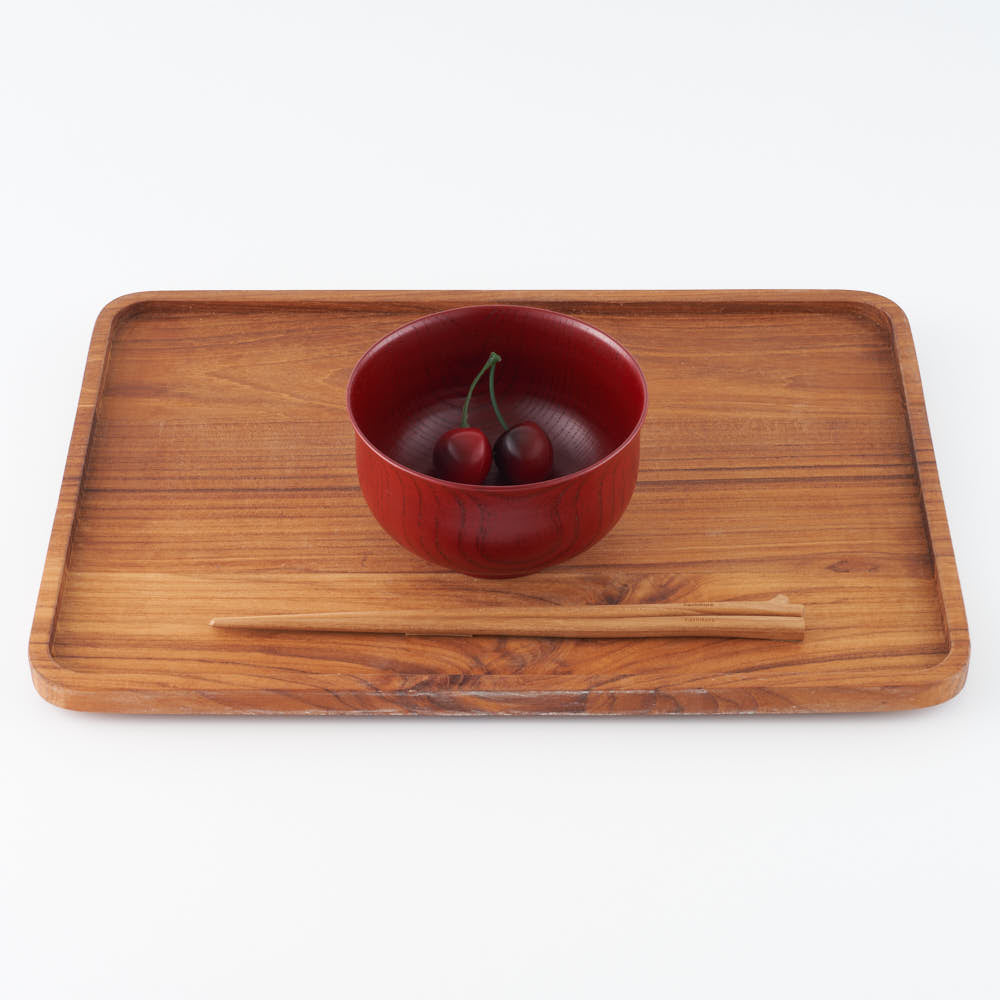 土直漆器 欅(けやき)羽反椀 朱 土直漆器 木工もの