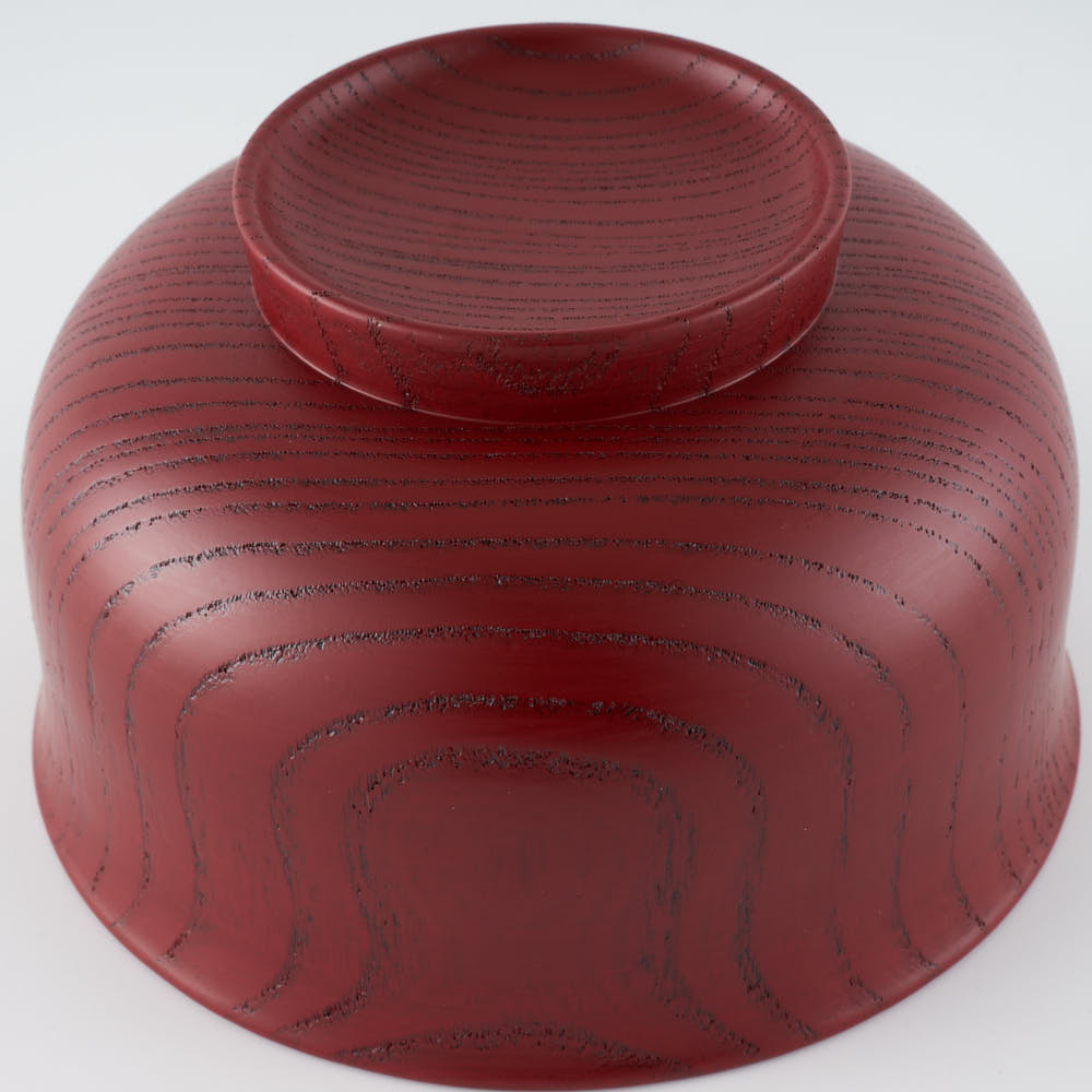 土直漆器 欅(けやき)羽反椀 朱 土直漆器 木工もの