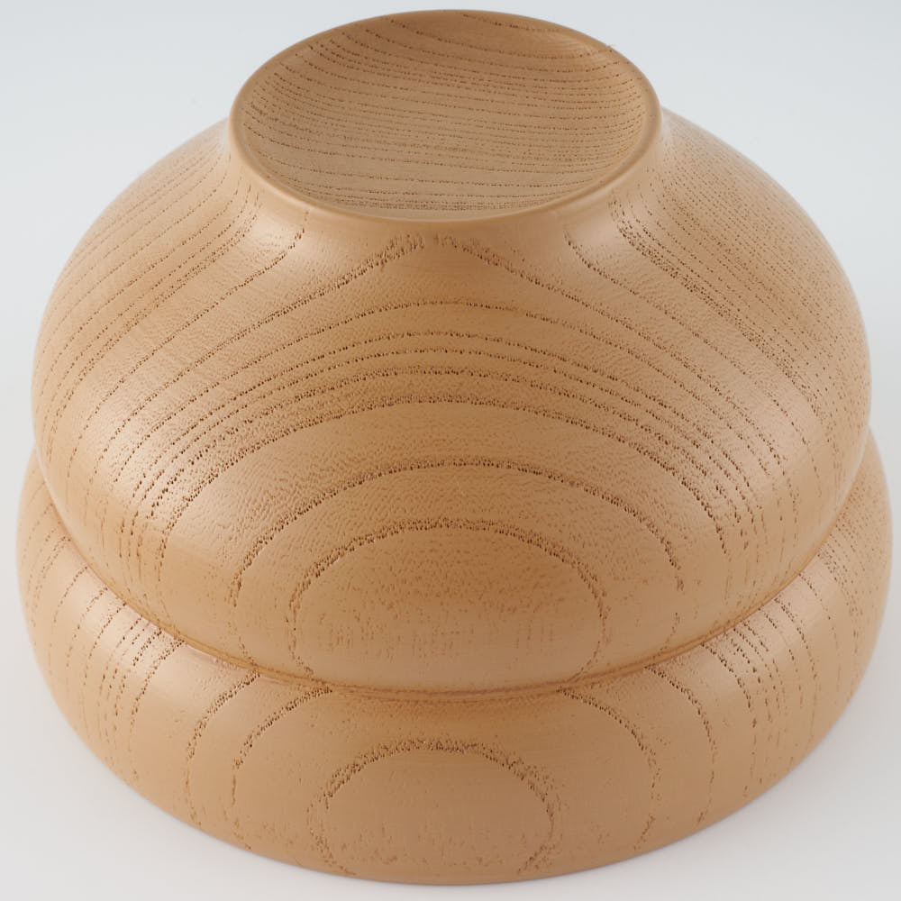 土直漆器 もっこ型汁椀 白 土直漆器 木工もの