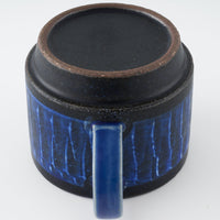 玉有 FD青釉打ち刷毛 珈琲カップソーサー 玉有 陶磁器作家もの