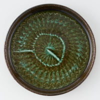 玉有 FD緑釉二段太打刷毛 珈琲カップソーサー 玉有 陶磁器作家もの