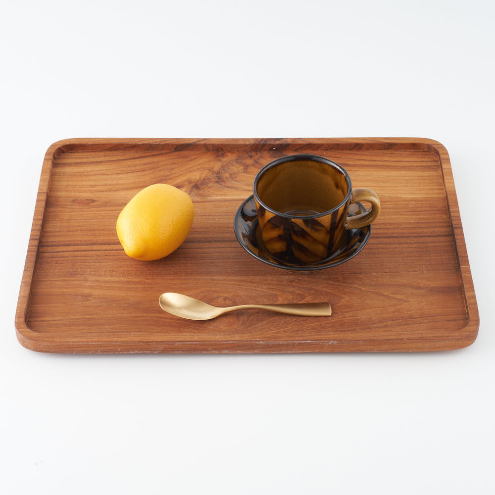 玉有 FD矢羽飴釉 カップ&ソーサー 玉有 陶磁器作家もの