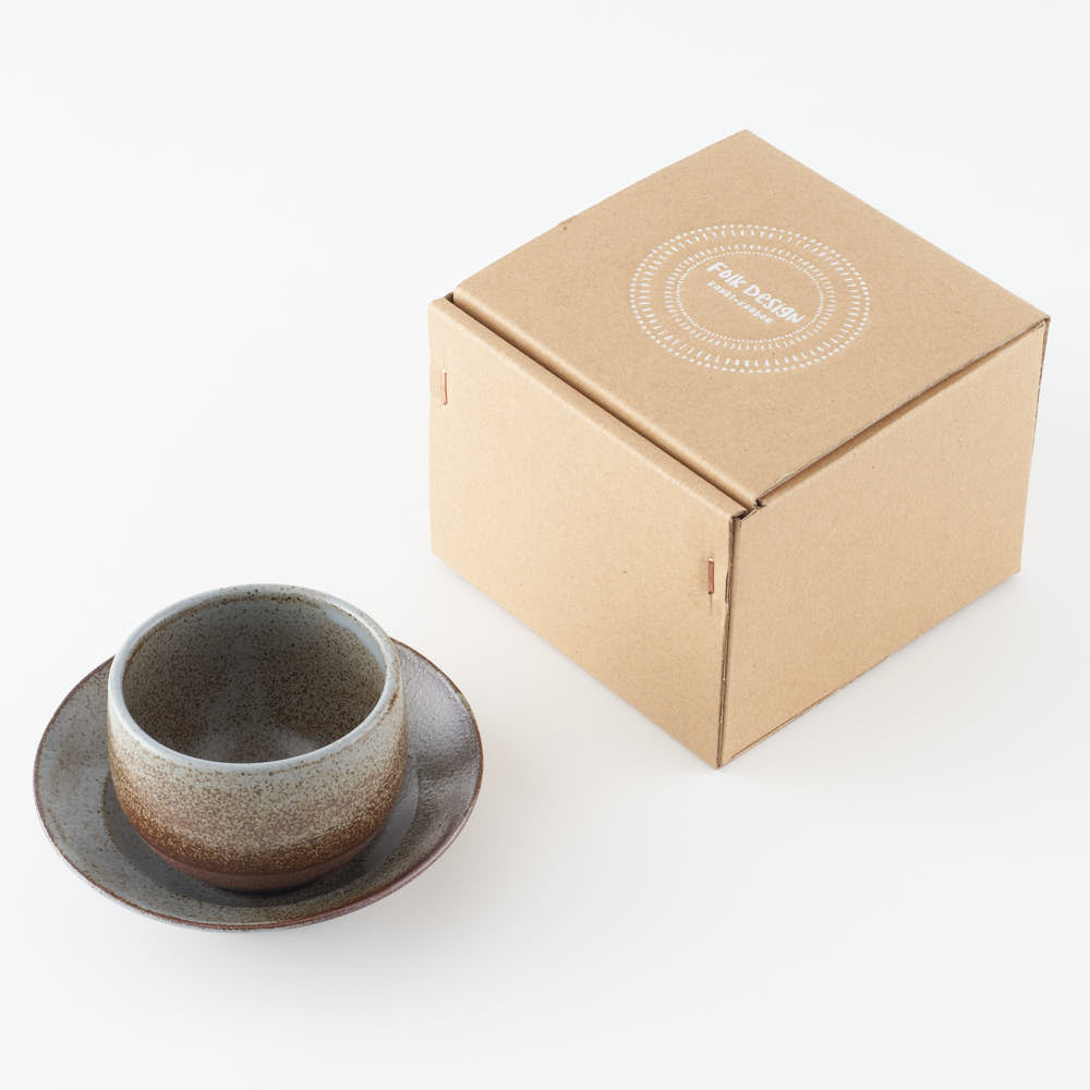 玉有 FD凪 仙茶碗&茶托 玉有 陶磁器作家もの