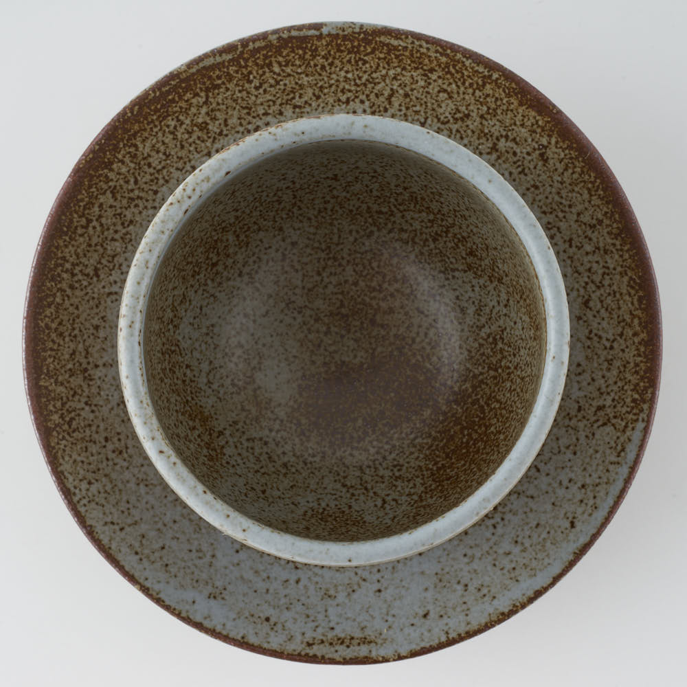 玉有 FD凪 仙茶碗&茶托 玉有 陶磁器作家もの