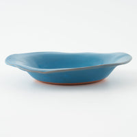 teto ceramics リム皿(小) 青 teto ceramics 陶磁器作家もの