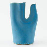 teto ceramics トリの一輪挿し 青