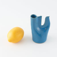 teto ceramics トリの一輪挿し 青