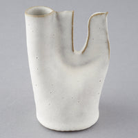 teto ceramics トリの一輪挿し 白マット