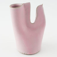 teto ceramics トリの一輪挿し ピンク teto ceramics 陶磁器作家もの