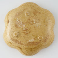 作家 棚橋淳 黄瀬戸 足付花型鉢 作家 棚橋淳 陶磁器作家もの