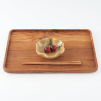 作家 棚橋淳 黄瀬戸 足付花型鉢 作家 棚橋淳 陶磁器作家もの