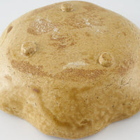 作家 棚橋淳 黄瀬戸 足付花型鉢 作家 棚橋淳 陶磁器作家もの