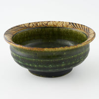 作家 棚橋淳 織部 鉄絵丸鉢 作家 棚橋淳 陶磁器作家もの