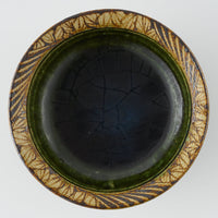 作家 棚橋淳 織部 鉄絵丸鉢 作家 棚橋淳 陶磁器作家もの