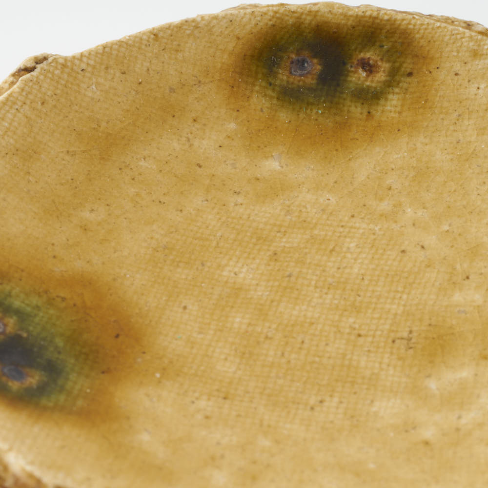 作家 棚橋淳 黄瀬戸 豆皿 (箸置) 作家 棚橋淳 陶磁器作家もの