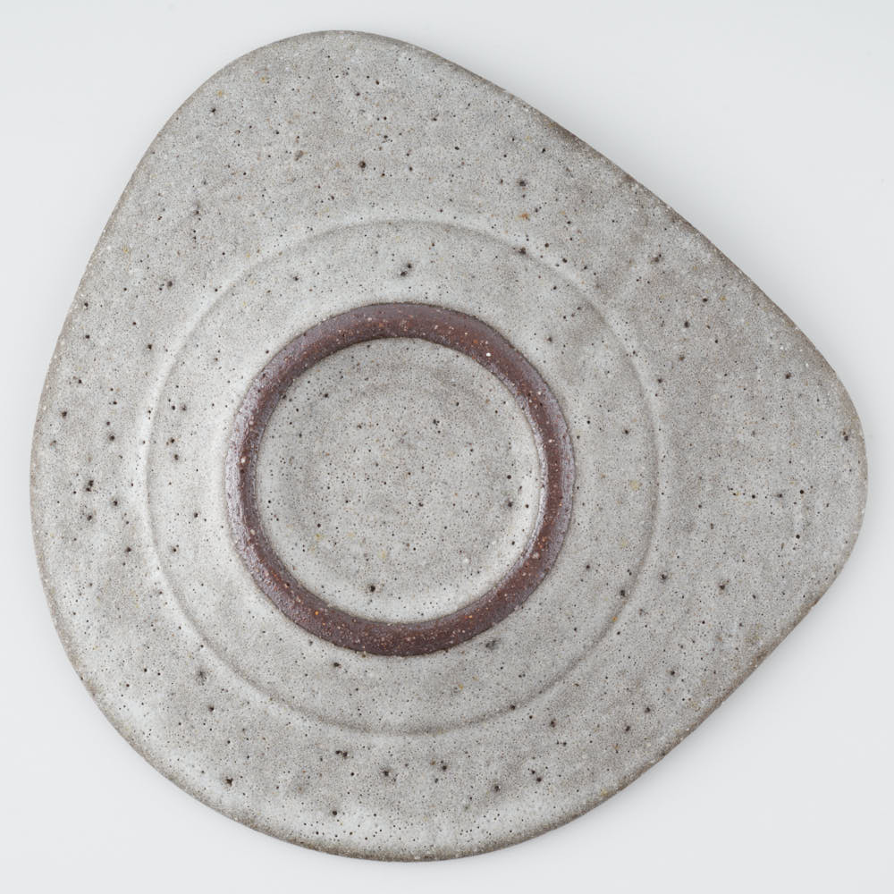 作家 鷲沢ワシ子 涎リムプレート 小 作家 鷲沢ワシ子 陶磁器作家もの