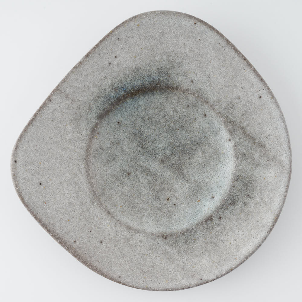 作家 鷲沢ワシ子 涎リムプレート 中 作家 鷲沢ワシ子 陶磁器作家もの