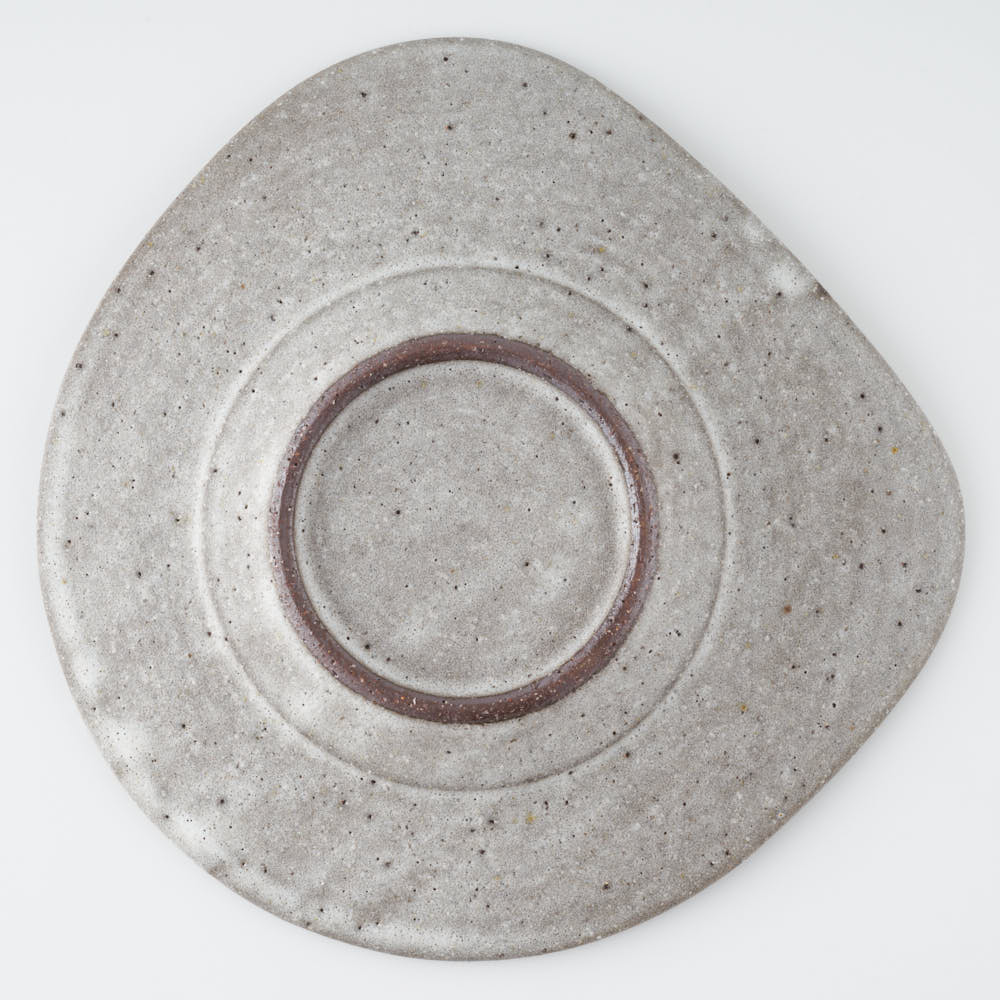 作家 鷲沢ワシ子 涎リムプレート 中 作家 鷲沢ワシ子 陶磁器作家もの