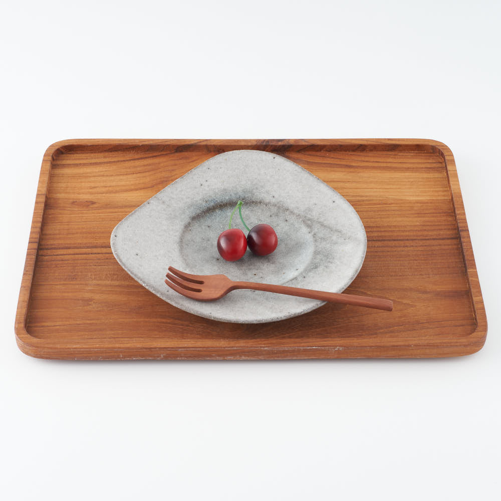 作家 鷲沢ワシ子 涎リムプレート 中 作家 鷲沢ワシ子 陶磁器作家もの