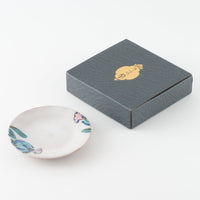 うつつ窯 作家 稲積佳谷 彼の日の青香 小皿 白 うつつ窯 作家 稲積佳谷 陶磁器作家もの