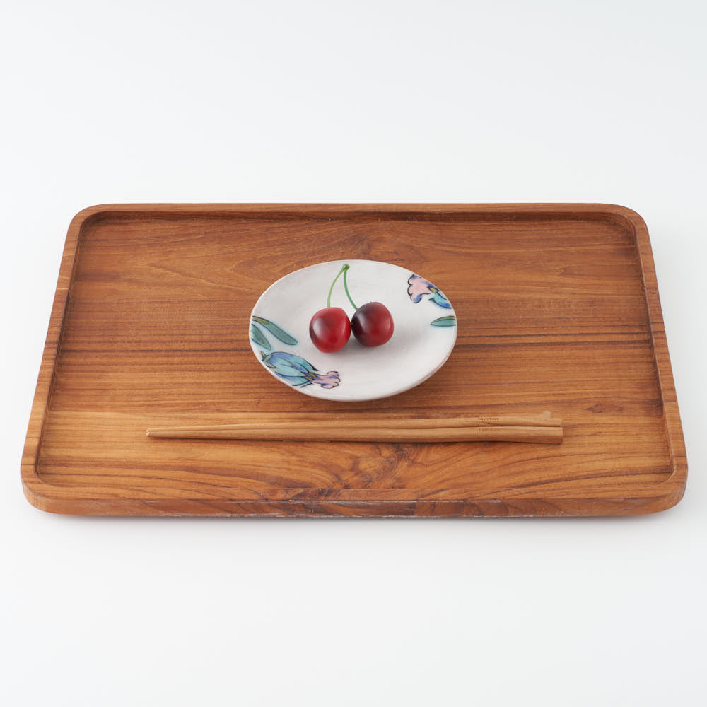 うつつ窯 作家 稲積佳谷 彼の日の青香 小皿 白 うつつ窯 作家 稲積佳谷 陶磁器作家もの