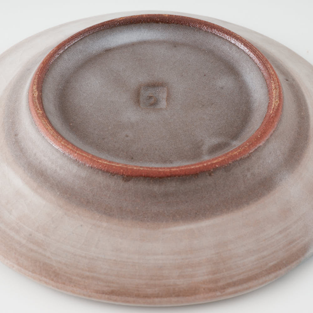 うつつ窯 作家 稲積佳谷 彼の日の青香 小皿 白 うつつ窯 作家 稲積佳谷 陶磁器作家もの