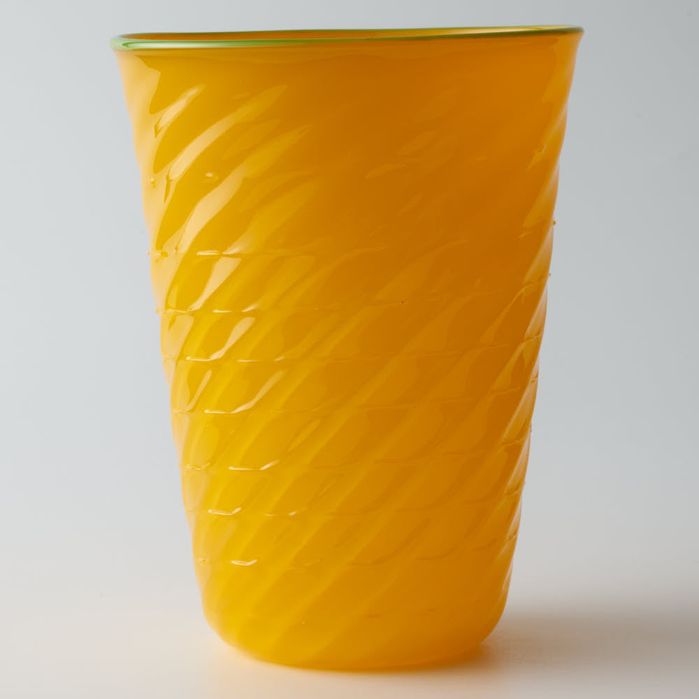 ガラス作家 北形槙子 poppin' amiami tumbler (YL×LGR) ガラス作家 北形槙子 ガラスもの