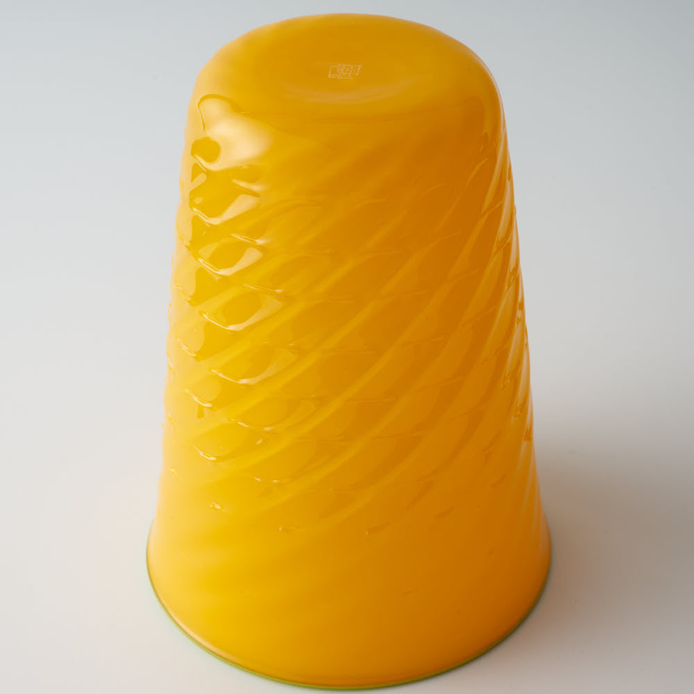 ガラス作家 北形槙子 poppin' amiami tumbler (YL×LGR) ガラス作家 北形槙子 ガラスもの