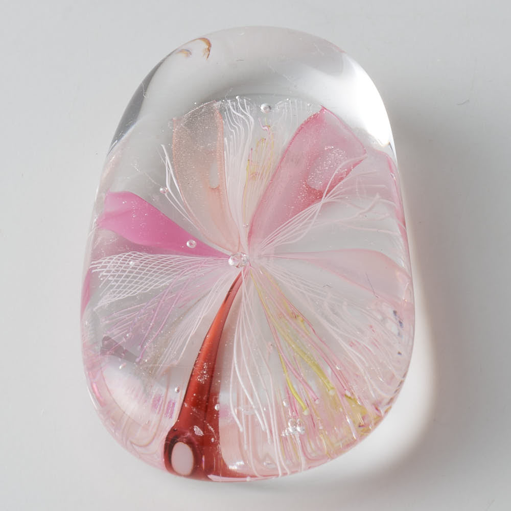 ガラス作家 北形槙子 彩色LACE 箸置き (PK) ガラス作家 北形槙子 ガラスもの