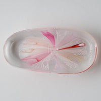 ガラス作家 北形槙子 彩色LACE 箸置き (PK) ガラス作家 北形槙子 ガラスもの