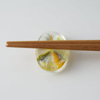 ガラス作家 北形槙子 彩色LACE 箸置き (LGR) ガラス作家 北形槙子 ガラスもの