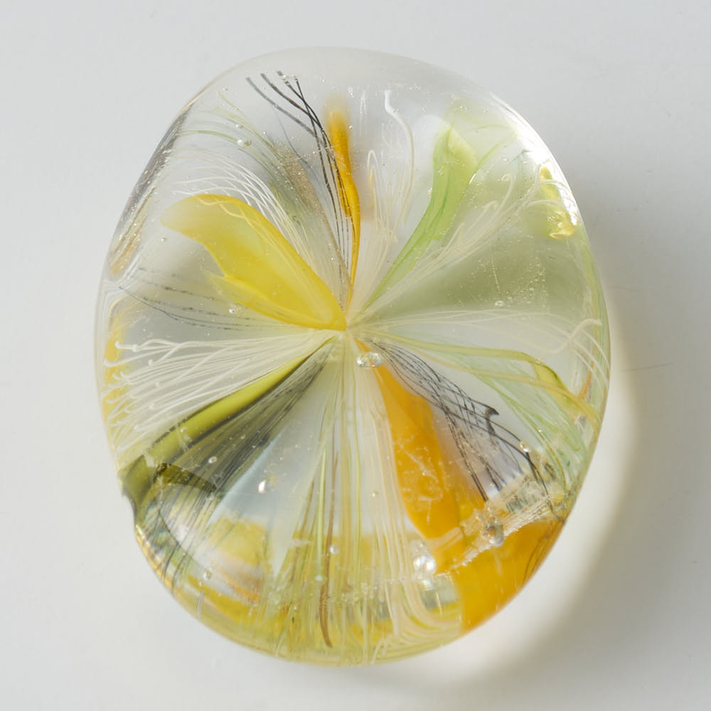 ガラス作家 北形槙子 彩色LACE 箸置き (LGR) ガラス作家 北形槙子 ガラスもの