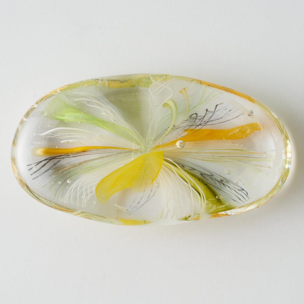 ガラス作家 北形槙子 彩色LACE 箸置き (LGR) ガラス作家 北形槙子 ガラスもの