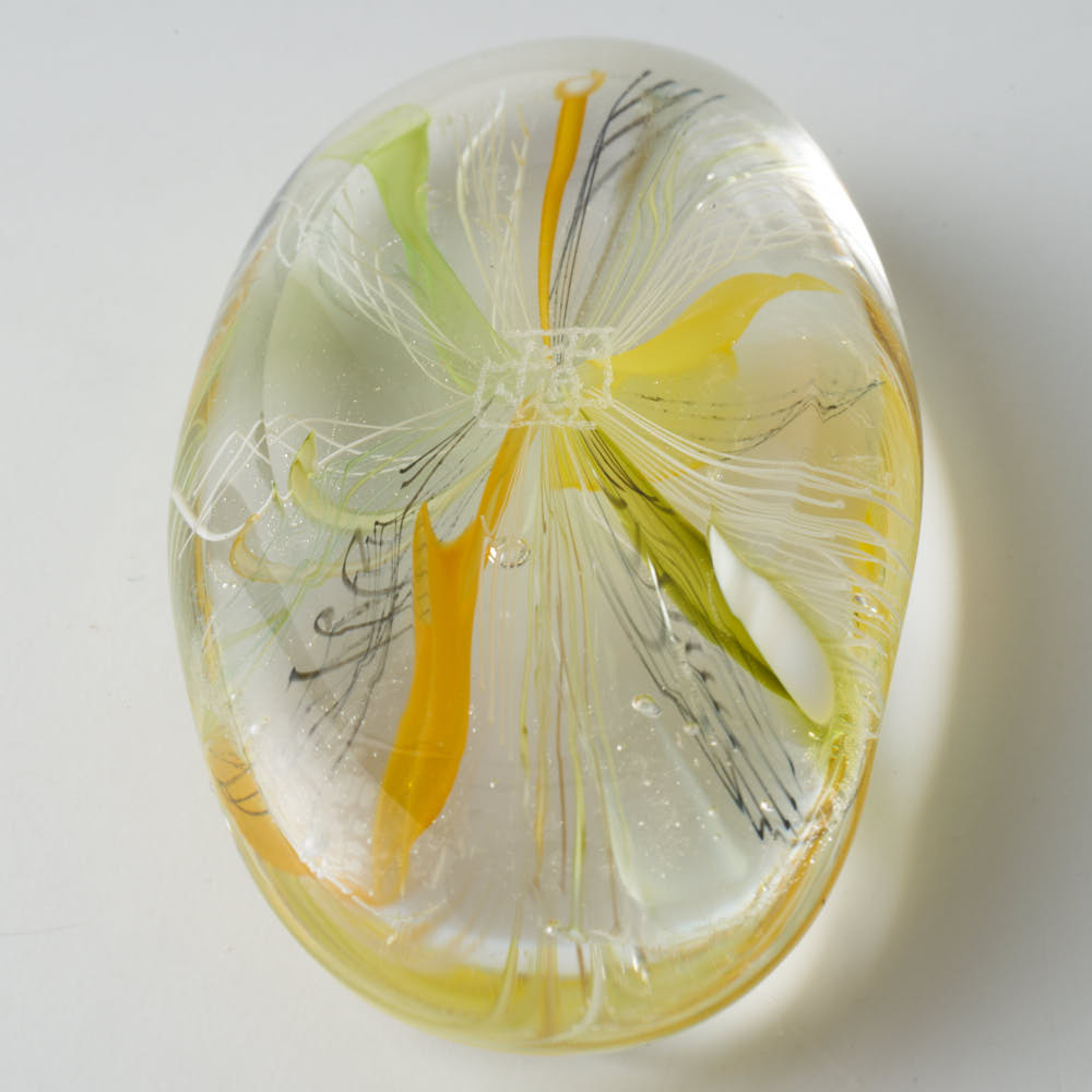 ガラス作家 北形槙子 彩色LACE 箸置き (LGR) ガラス作家 北形槙子 ガラスもの