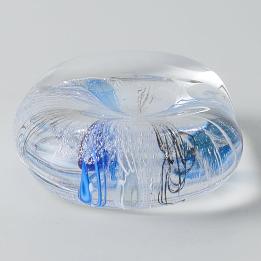 ガラス作家 北形槙子 彩色LACE 箸置き (BL) ガラス作家 北形槙子 ガラスもの