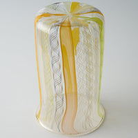 ガラス作家 北形槙子 彩色LACE tumbler (LGR×YL/BK) ガラス作家 北形槙子 ガラスもの