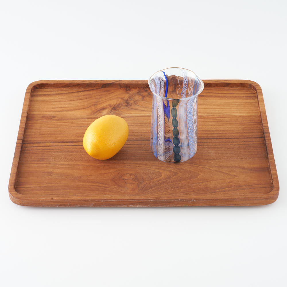 ガラス作家 北形槙子 彩色LACE tumbler (BL/BK) ガラス作家 北形槙子 ガラスもの